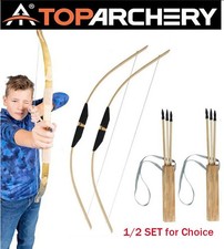 Classic Wooden Bow and Arrow