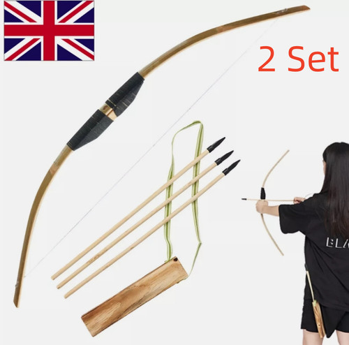 Handmade wooden bow arrow set - handmade,